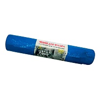 Мешки для мусора 200 л, с завязками, синие, в рулоне 5 шт., ПВД, 45 мкм, 1100х850 мм, Концепция Быта Vitalux, 604934 в Люберцах