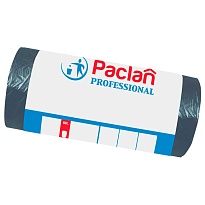 Мешки для мусора 60 л, черные, в рулоне 50 шт., ПНД, 6,2 мкм, 800х600 мм, PACLAN Professional, 604078 в Люберцах