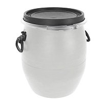 Бочка пластиковая 48 л с хомутом белая в Люберцах