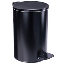 Ведро для мусора с педалью, усиленное, Титан, 10 л, черное, оцинкованная сталь в Люберцах Ведро для мусора с педалью, усиленное, Титан, 10 л, черное, оцинкованная сталь в Люберцах