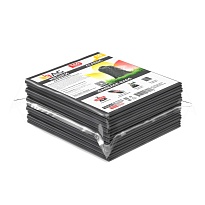 Мешки для мусора 160 л, серые, в пачке 10 шт., ПВД, 40 мкм, 900х1100 мм, i-Bag в Люберцах