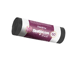 Мешки для мусора 50 л, черные, в рулоне 20 шт., ПНД, 10 мкм, 700х600 мм, SIBIRSKAYA, 101-006 S в Люберцах