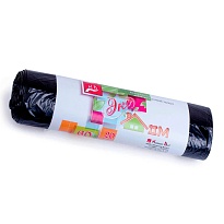 Мешки для мусора 60 л, черные, в рулоне 20 шт., ПНД, 7 мкм, 700х600 мм, Концепция Быта ЭкоДом, 601349 в Люберцах