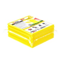 Мешки для мусора 160 л, желтые, в пачке 10 шт., ПВД, 40 мкм, 900х1100 мм, i-Bag в Люберцах