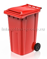 Контейнер для мусора 240 л красный облегченный 240 красный в Люберцах